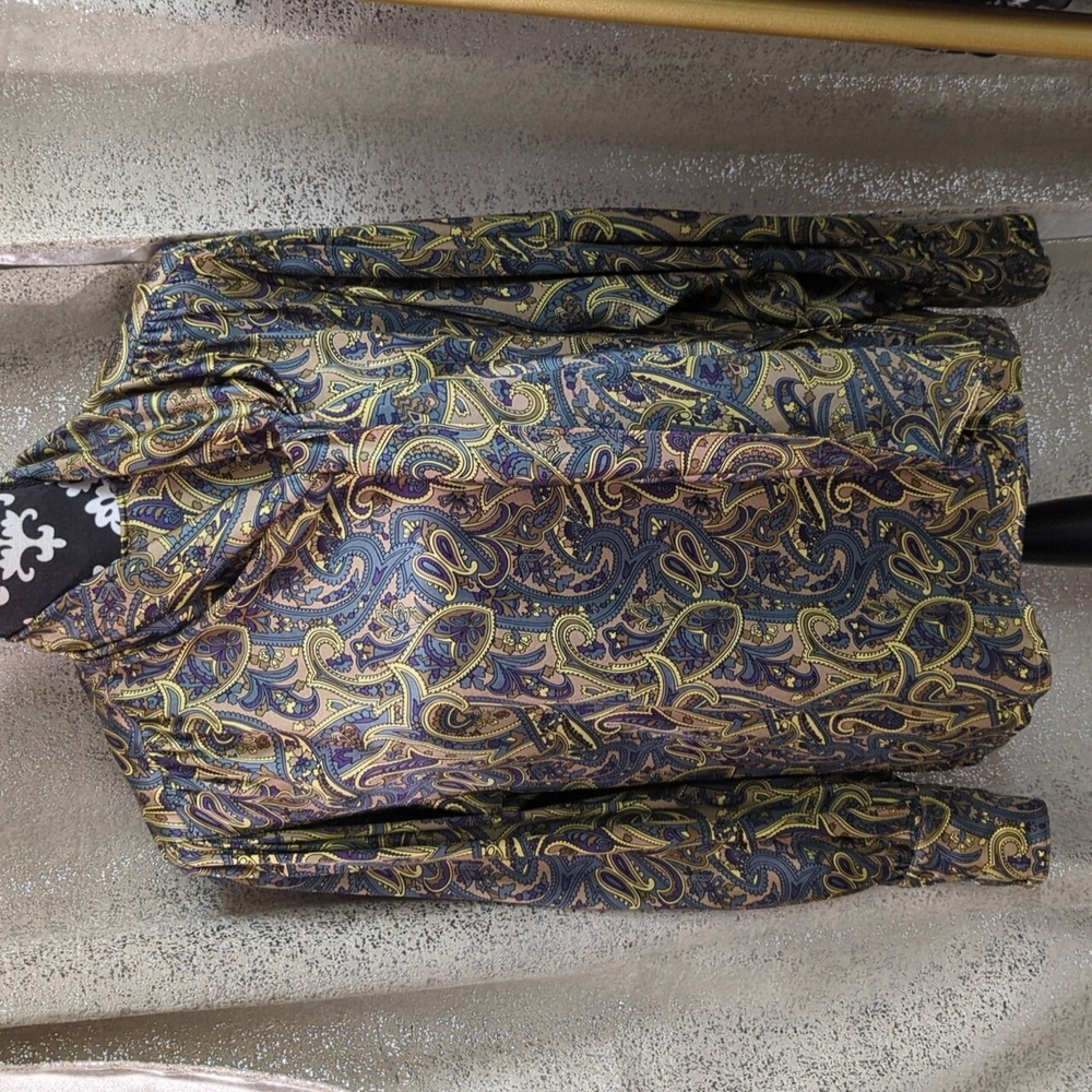 Vintage Escada Silk Paisley Blouse German Sz 36 (us 6, Oversized)